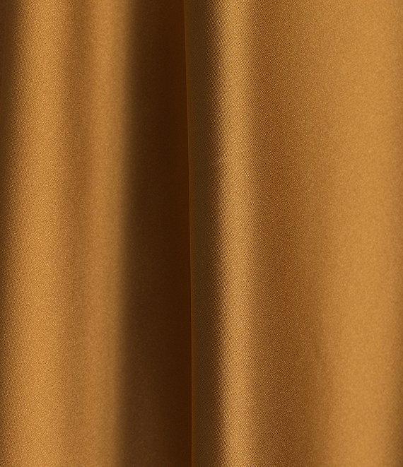 tyler boe Edie Bias Silk Charmeuse Fit & Flare Side Zip Midi Skirt Product Image