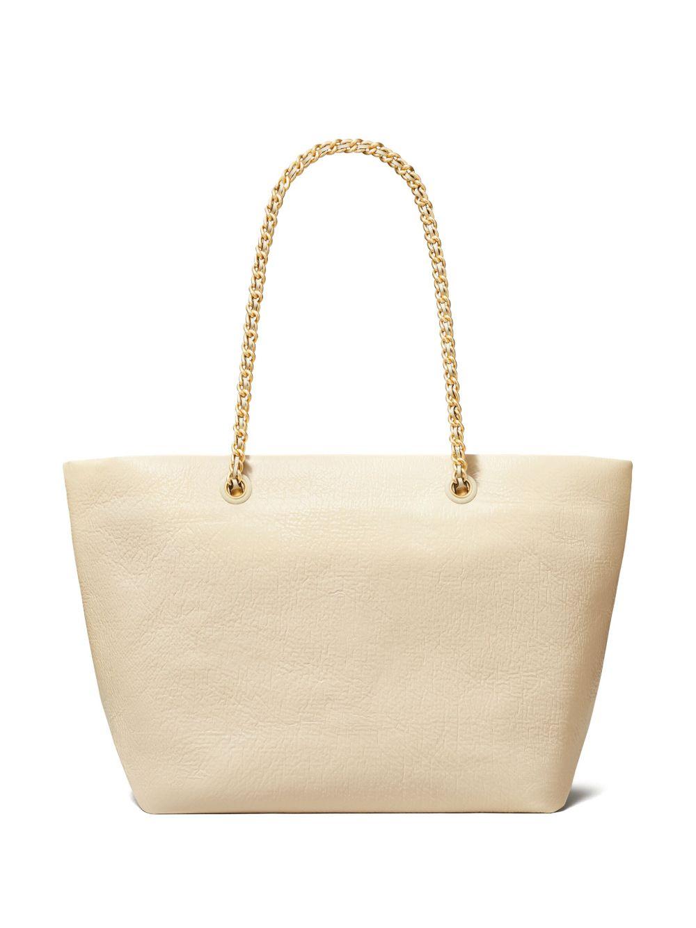 Ella Chain patent-leather tote bag Product Image