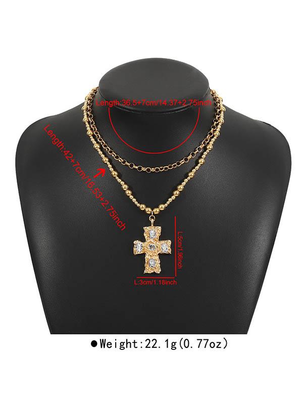 Geometric Layered Necklaces Accessories Product Image