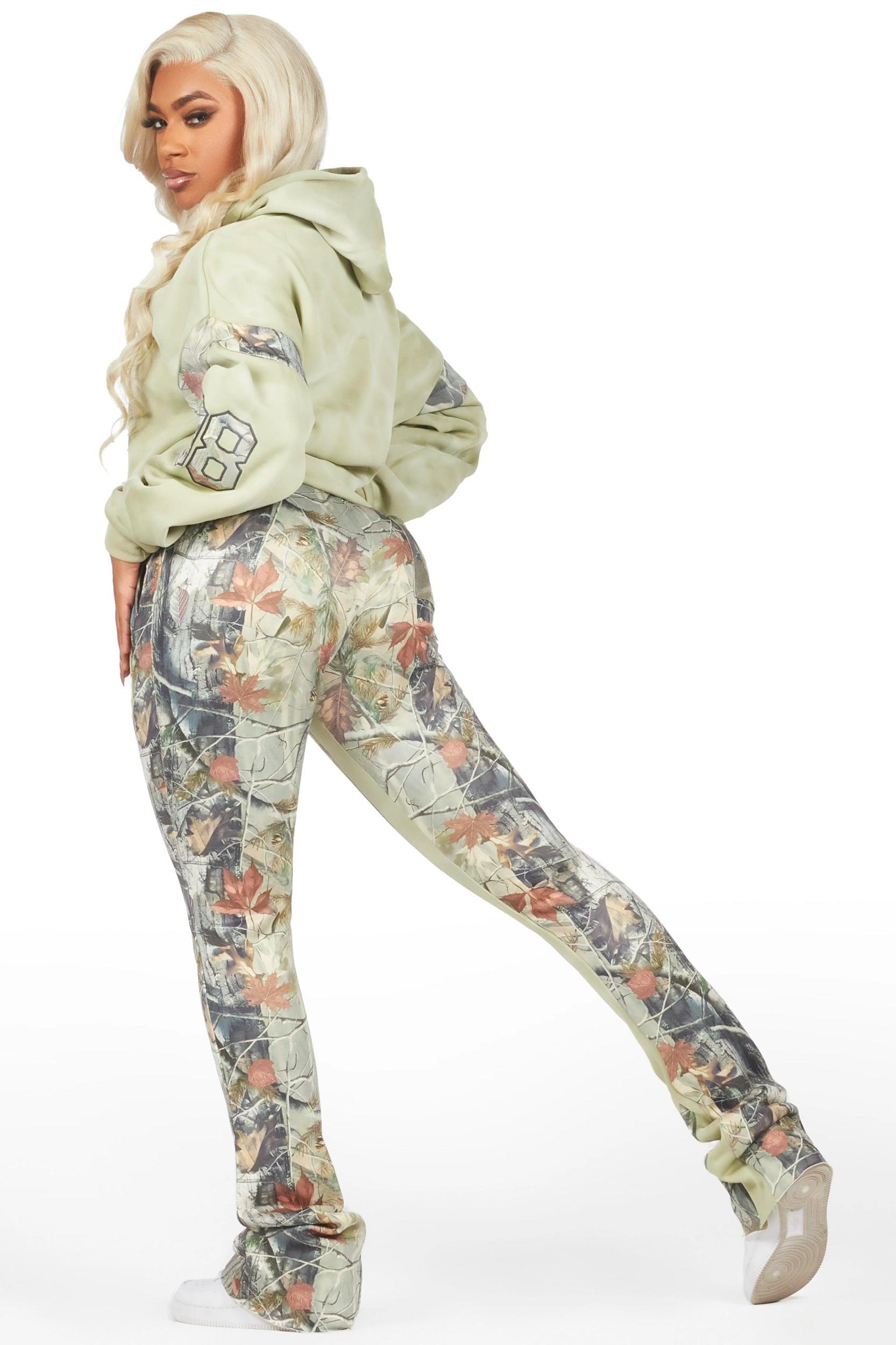 Eniyha Sage/Camo Stacked Trackset Female Product Image