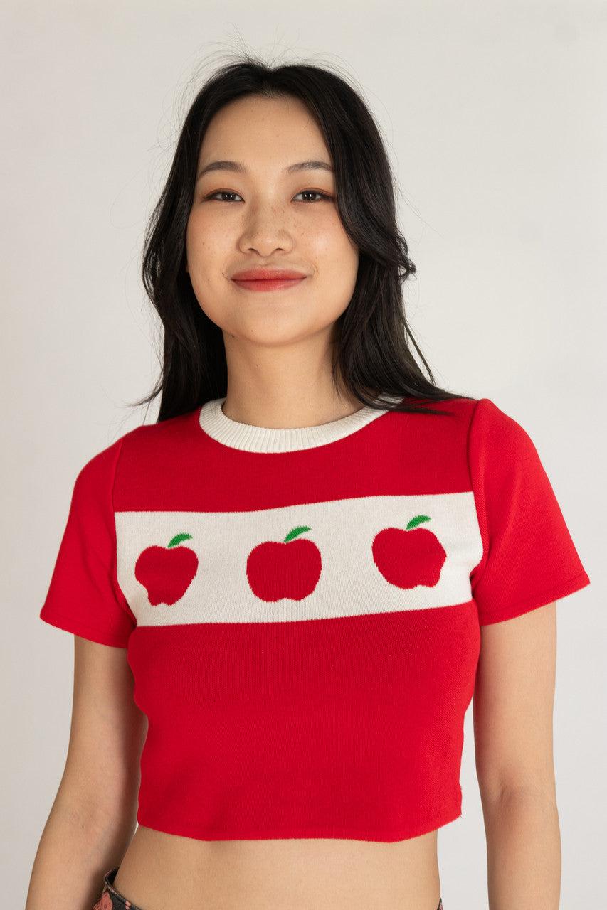 Apple Orchard Short Sleeve Sweater Product Image