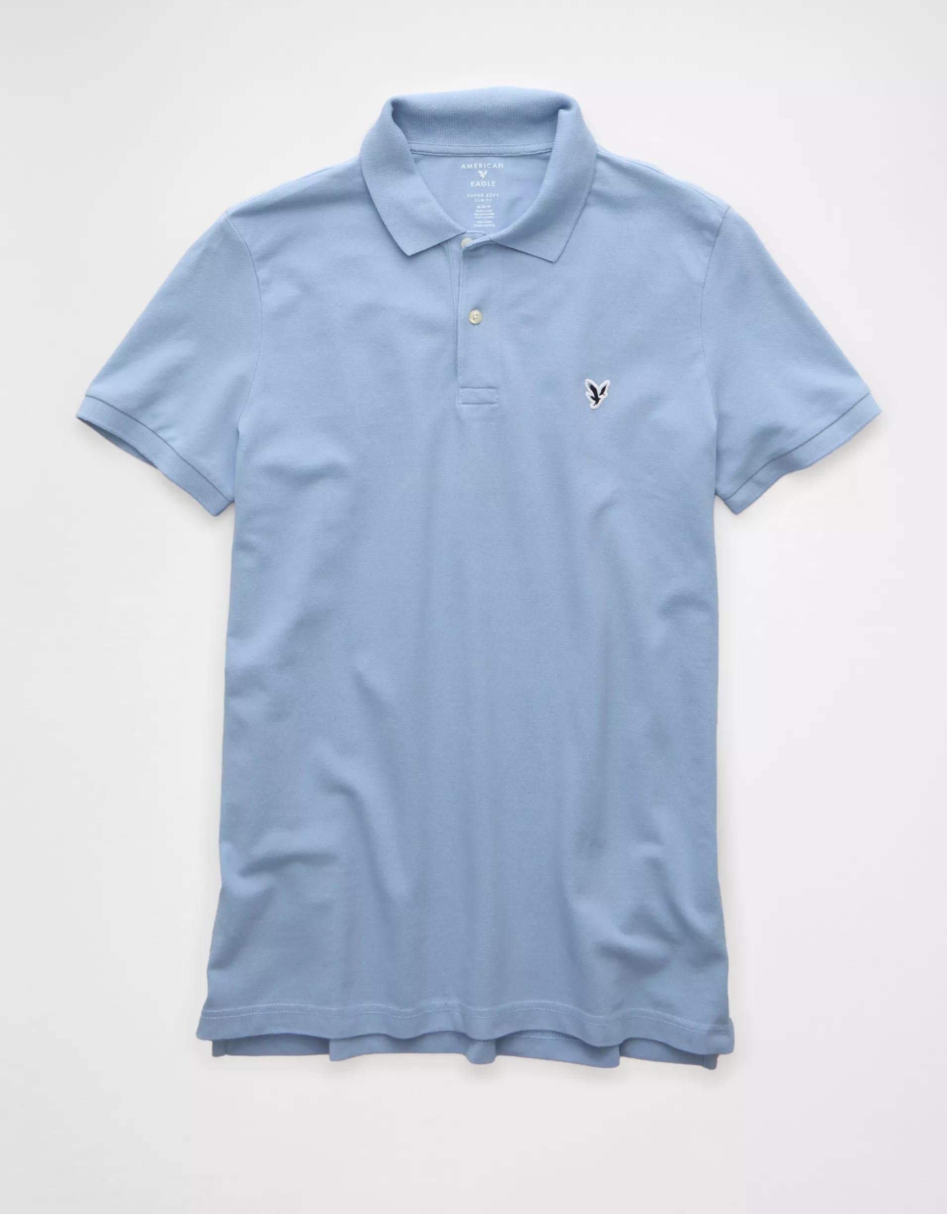 AE Lived-In Slim Fit Pique Polo Shirt Product Image