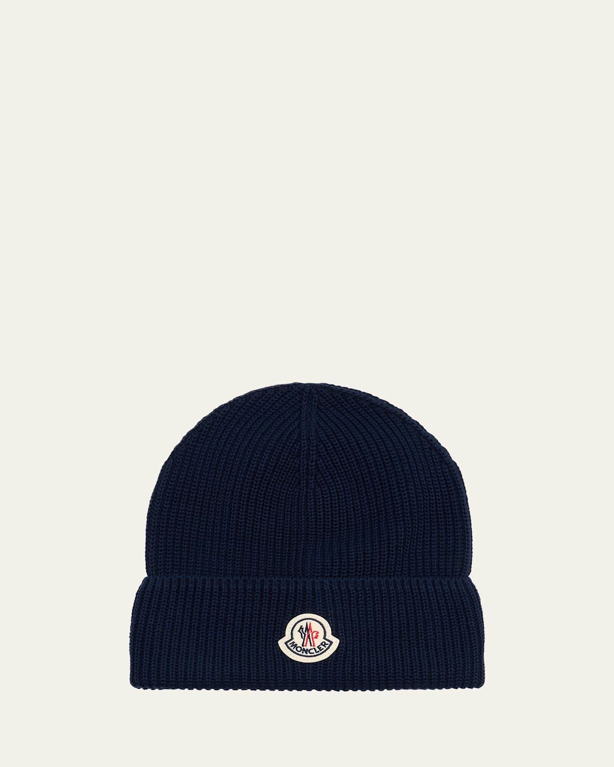 Mens Ribbed Cotton Beanie Product Image