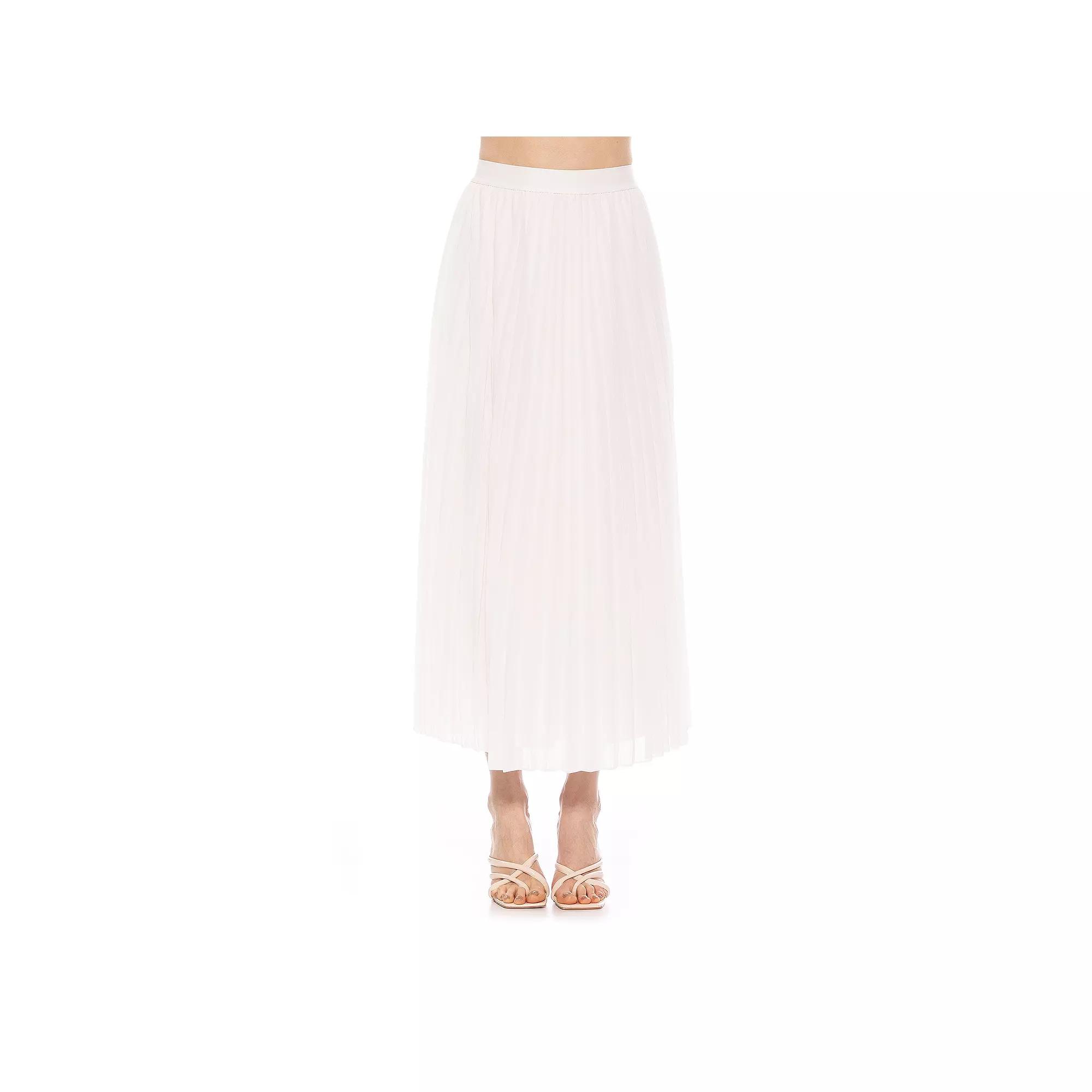 Women's ALEXIA ADMOR Kesia Pleated Midi Skirt,  Product Image