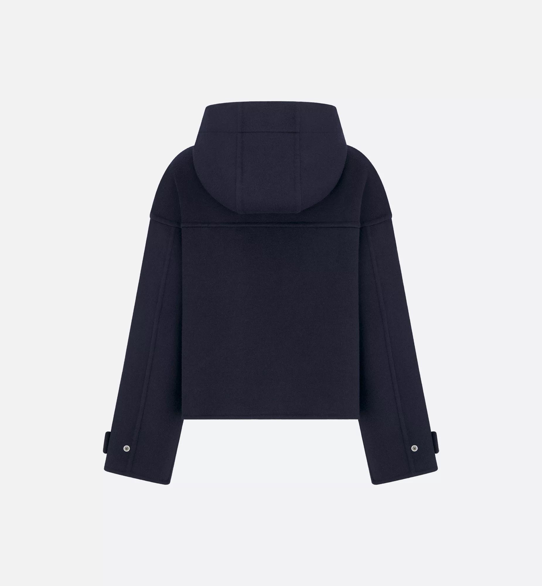 Zipped Peacoat with Hood Product Image
