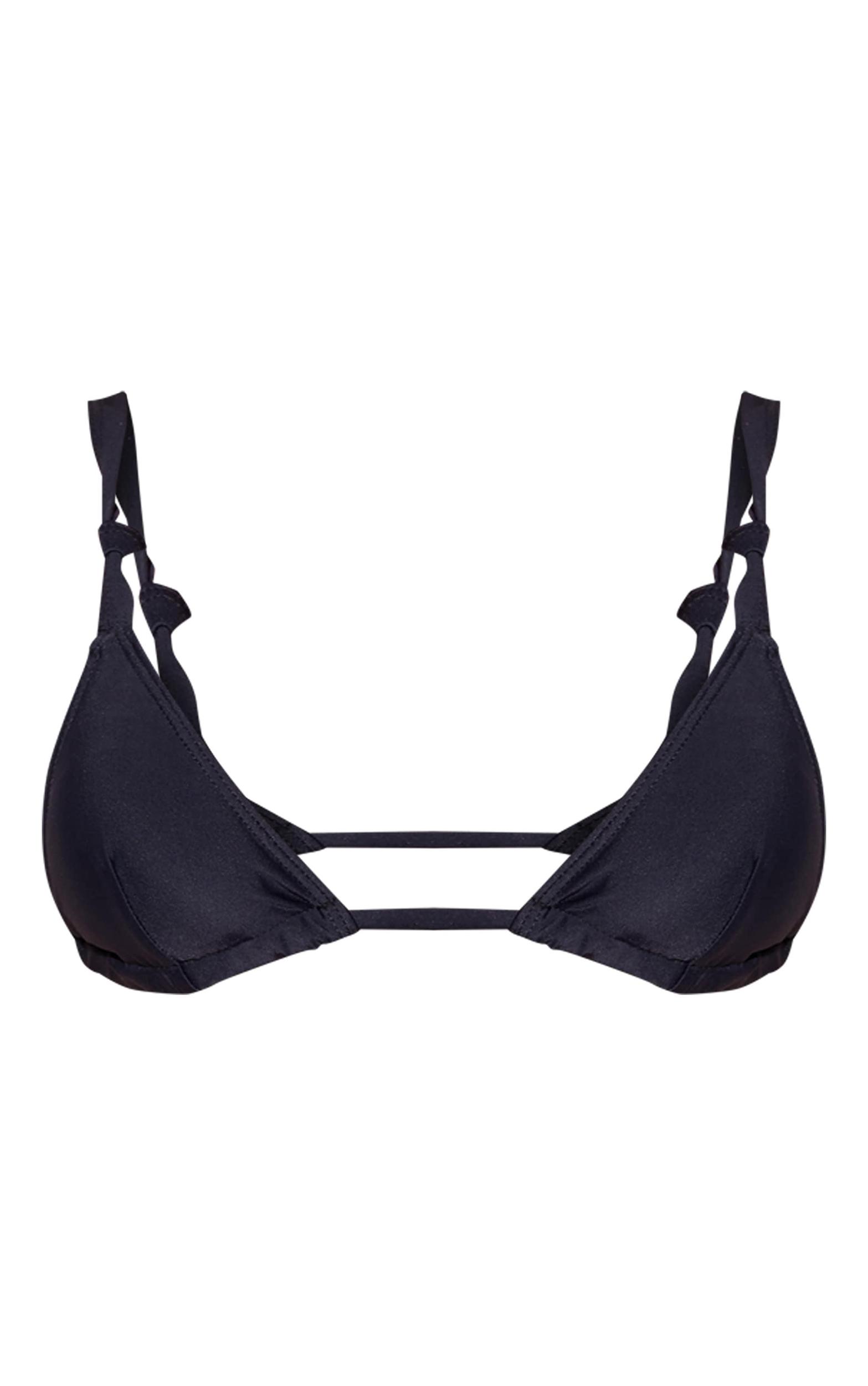 Black Extreme Micro Triangle Bikini Top Product Image
