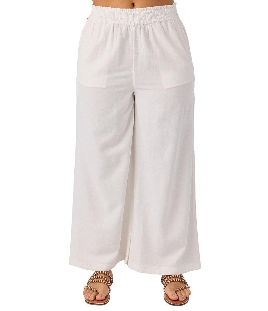 O'Neill Sanders High Rise Paperbag-Waist Linen-Blend Pants Product Image