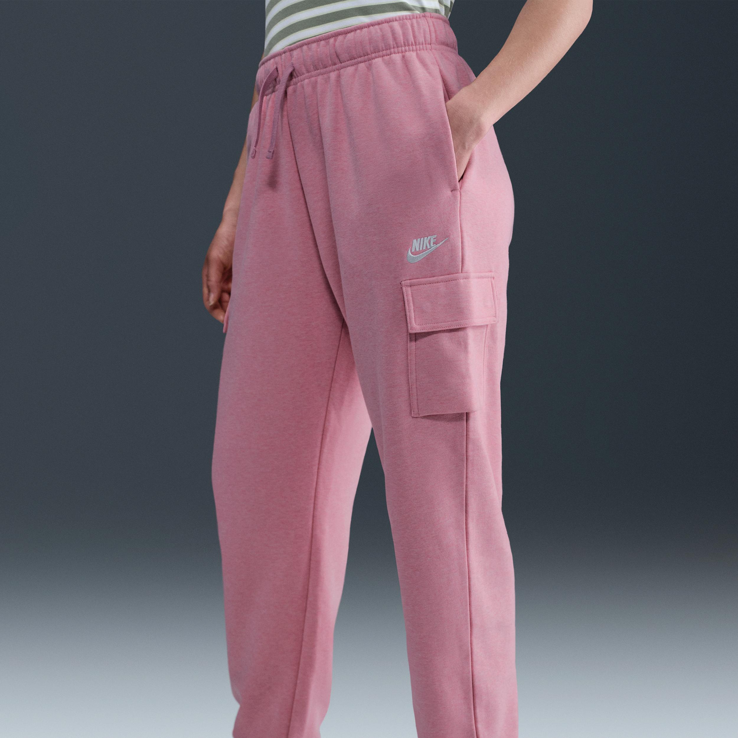 Women's Nike Sportswear Club Fleece Mid-Rise Oversized Cargo Sweatpants Product Image