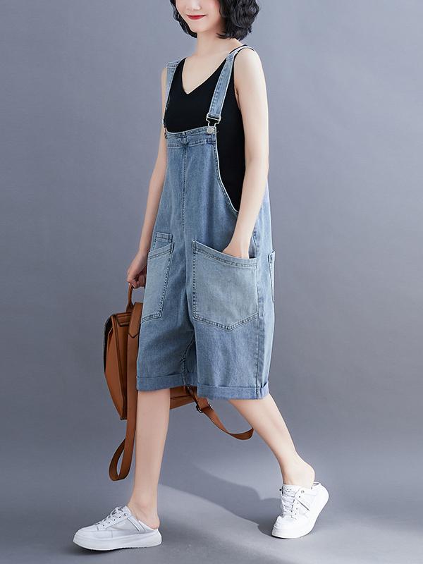 Original With Pocket Denim Overalls Product Image