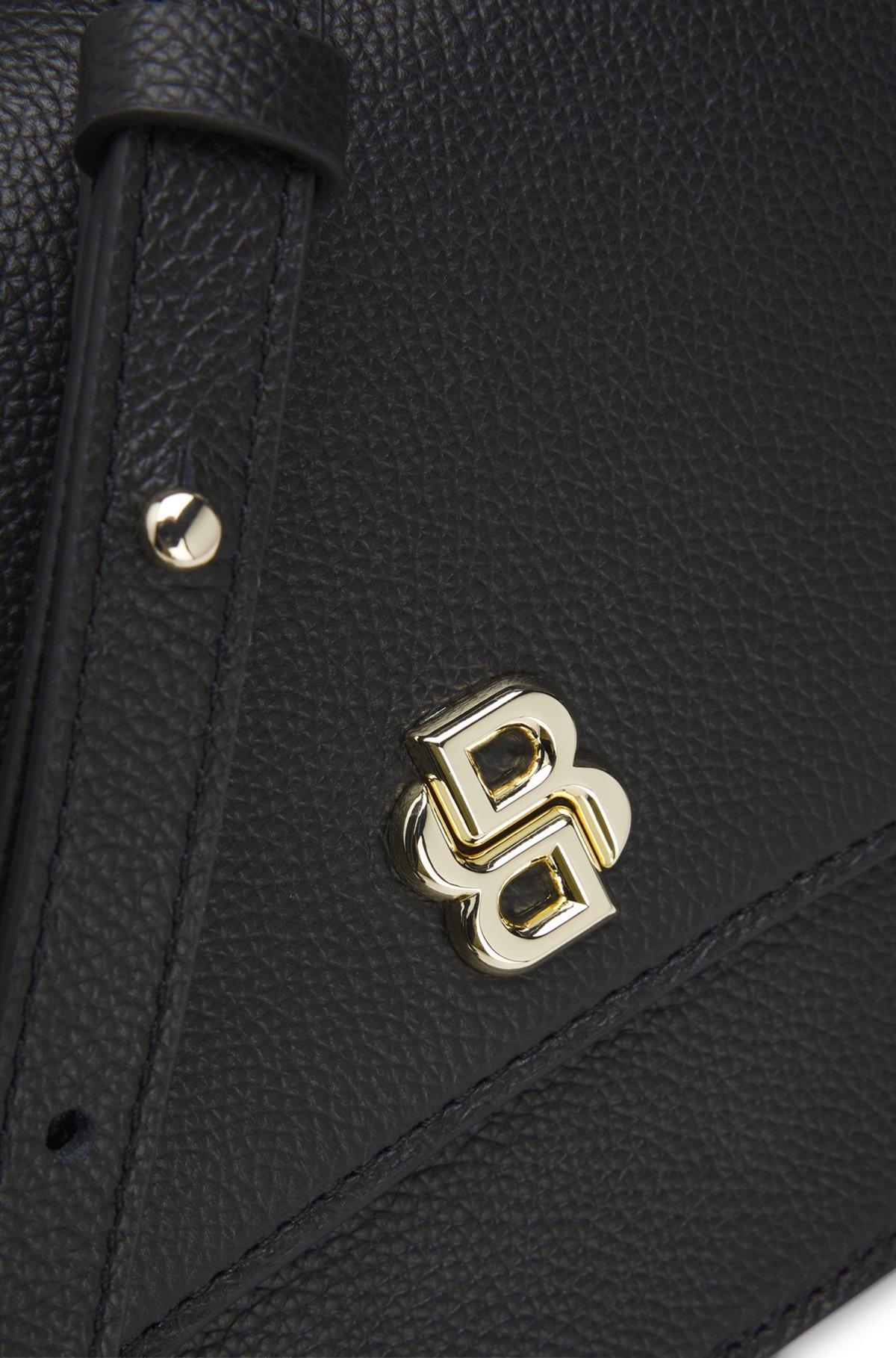 Leather crossbody bag with Double B monogram trim Product Image