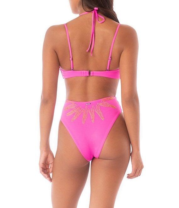 Maaji Sloan Caramel Sun Beaded Cut-Out One Piece Swimsuit Product Image