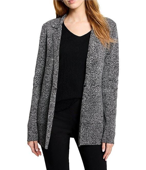 NIC + ZOE Elegant Knit Notch Lapel Long Sleeve Blazer Product Image