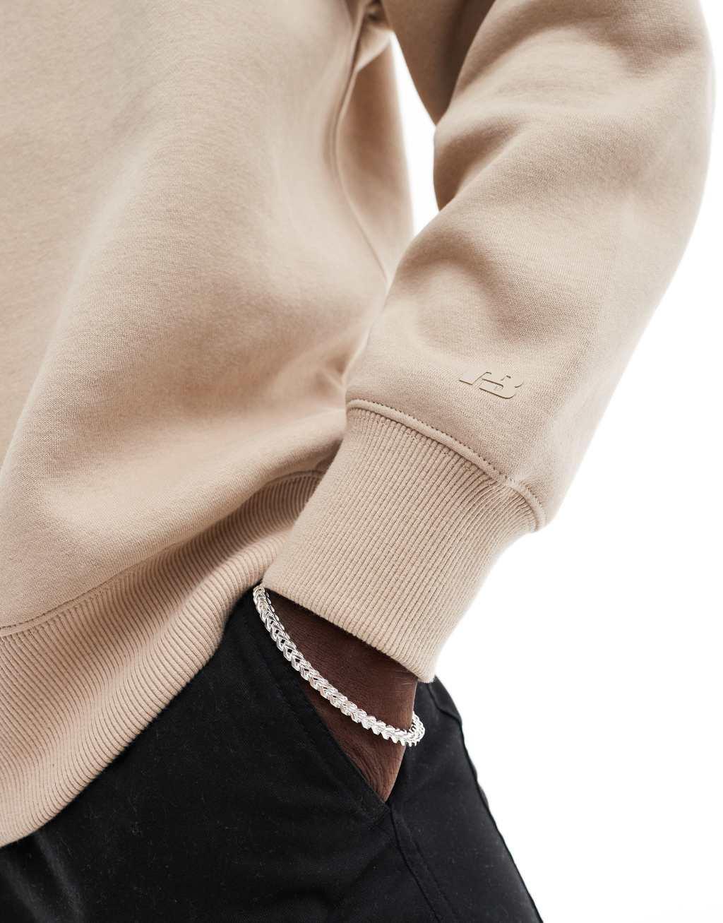 Pull&Bear sweatshirt in beige Product Image