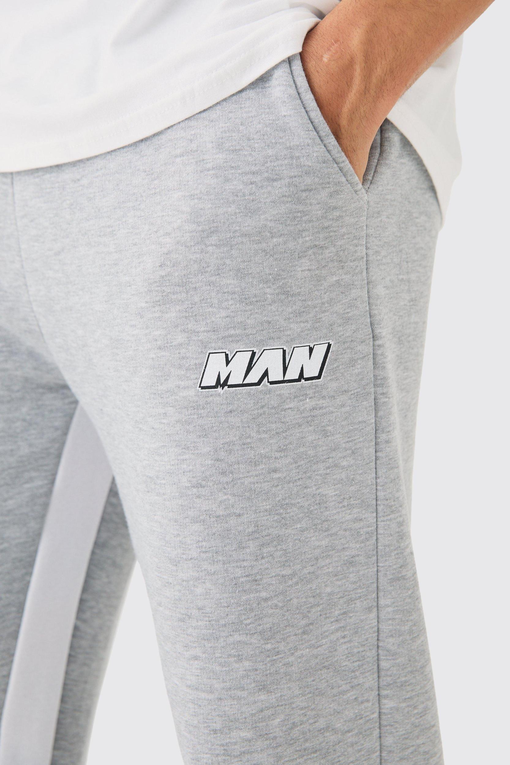 Regular Fit Man Gusset Contrast Stitch Sweatpants | boohooMAN USA Product Image