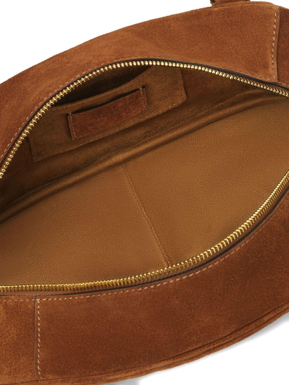 Tag suede shoulder bag Product Image