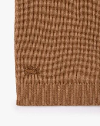 Ribbed Wool Balaclava with Visor Product Image