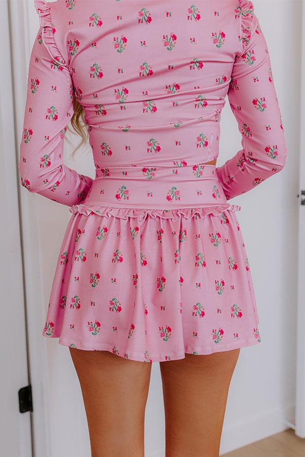 Feeling Flirty High Waist Floral Skort Product Image