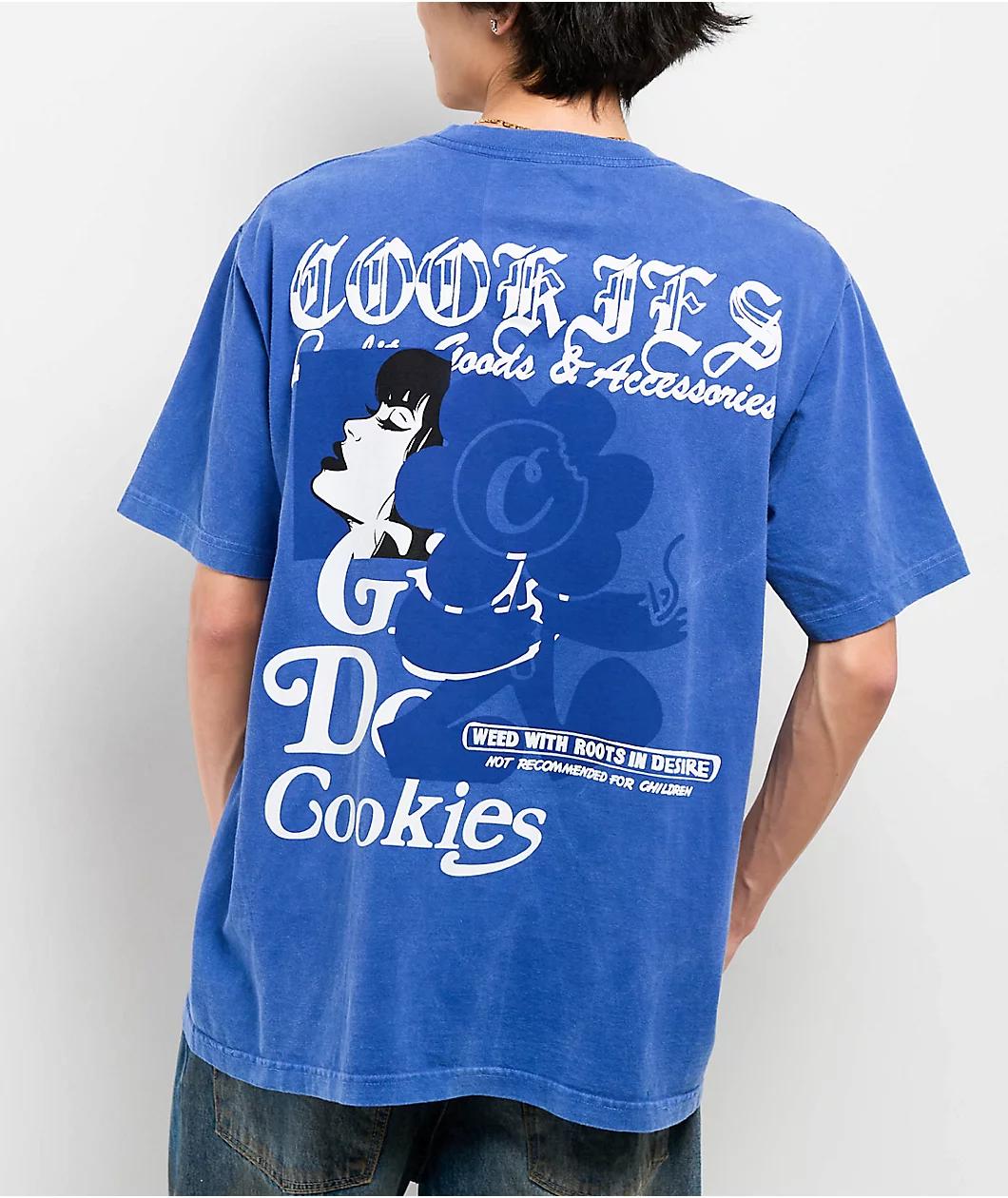 Cookies Florist Blue Wash T-Shirt Product Image