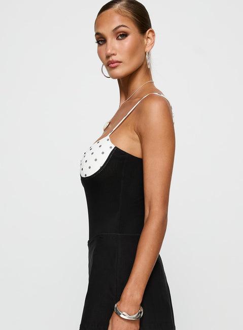 Evette Bodysuit Black / White Product Image