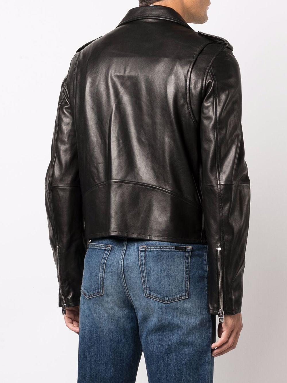 leather biker jacket Product Image