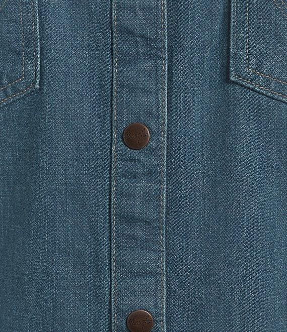Wrangler® Retro® Sleeveless Denim Shirt Dress Product Image