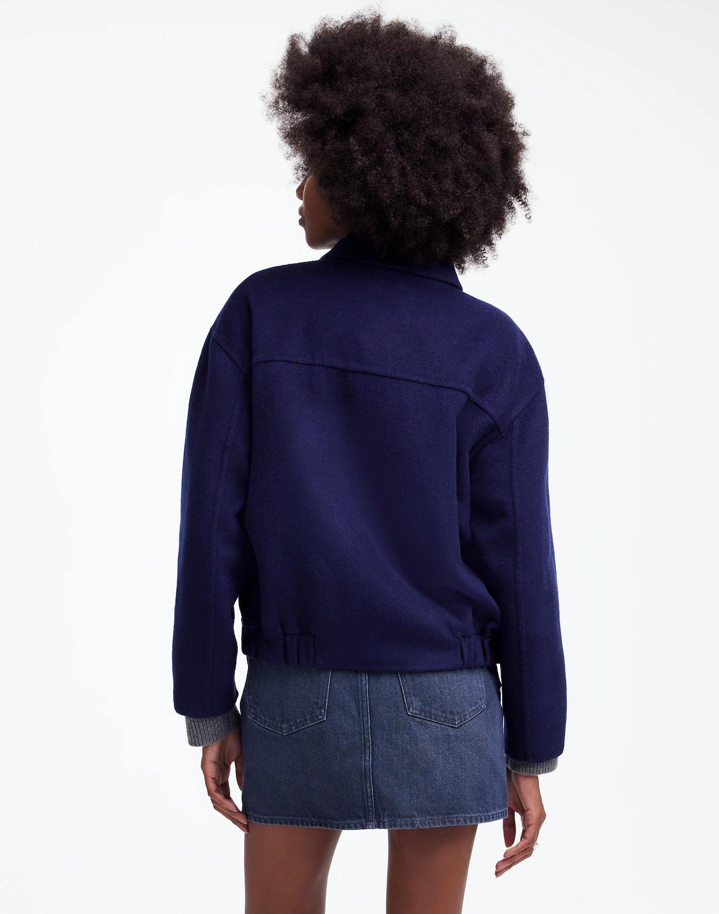 Double-Faced Rounded-Sleeve Jacket Product Image