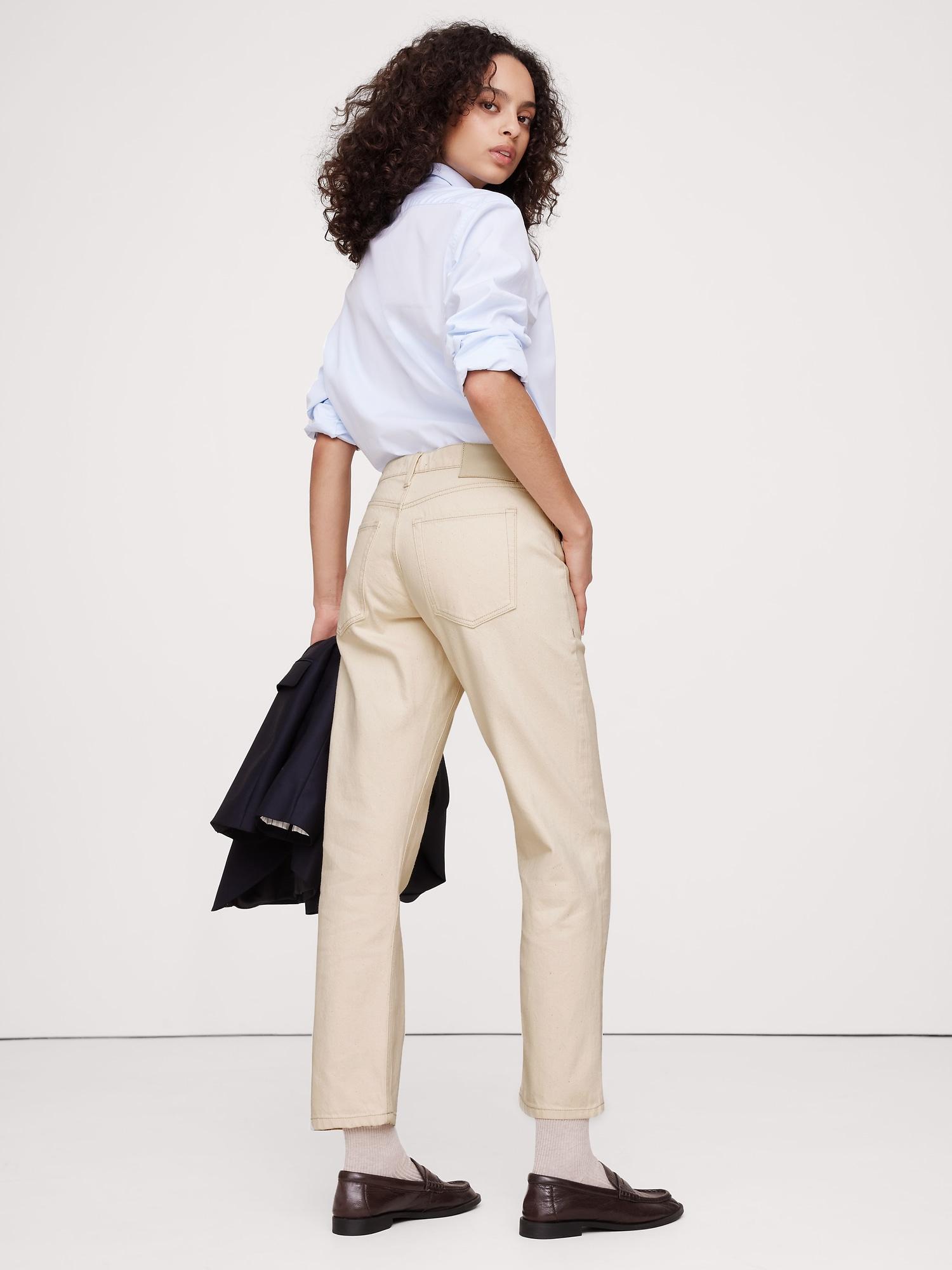 Mid-Rise Straight Ankle Jean Product Image