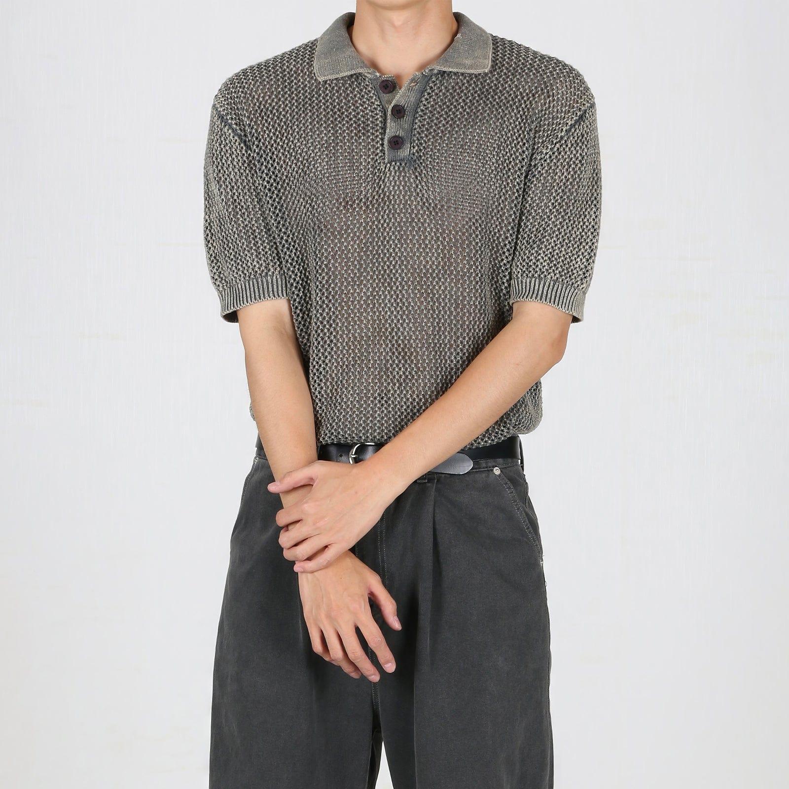 RT No. 12507 HOLLOW SHORT SLEEVE POLO Product Image