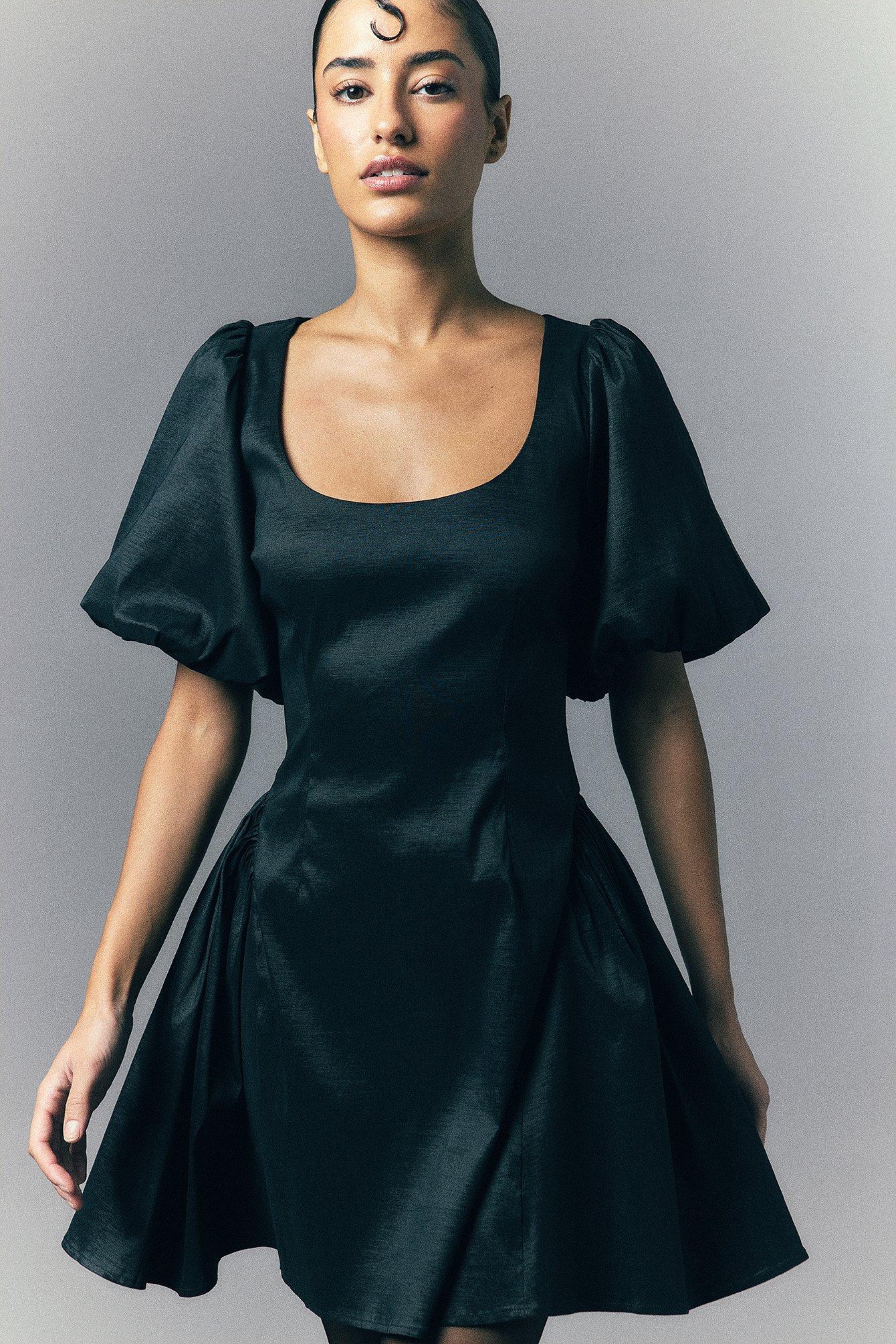 Puff Shoulder Mini Dress Product Image