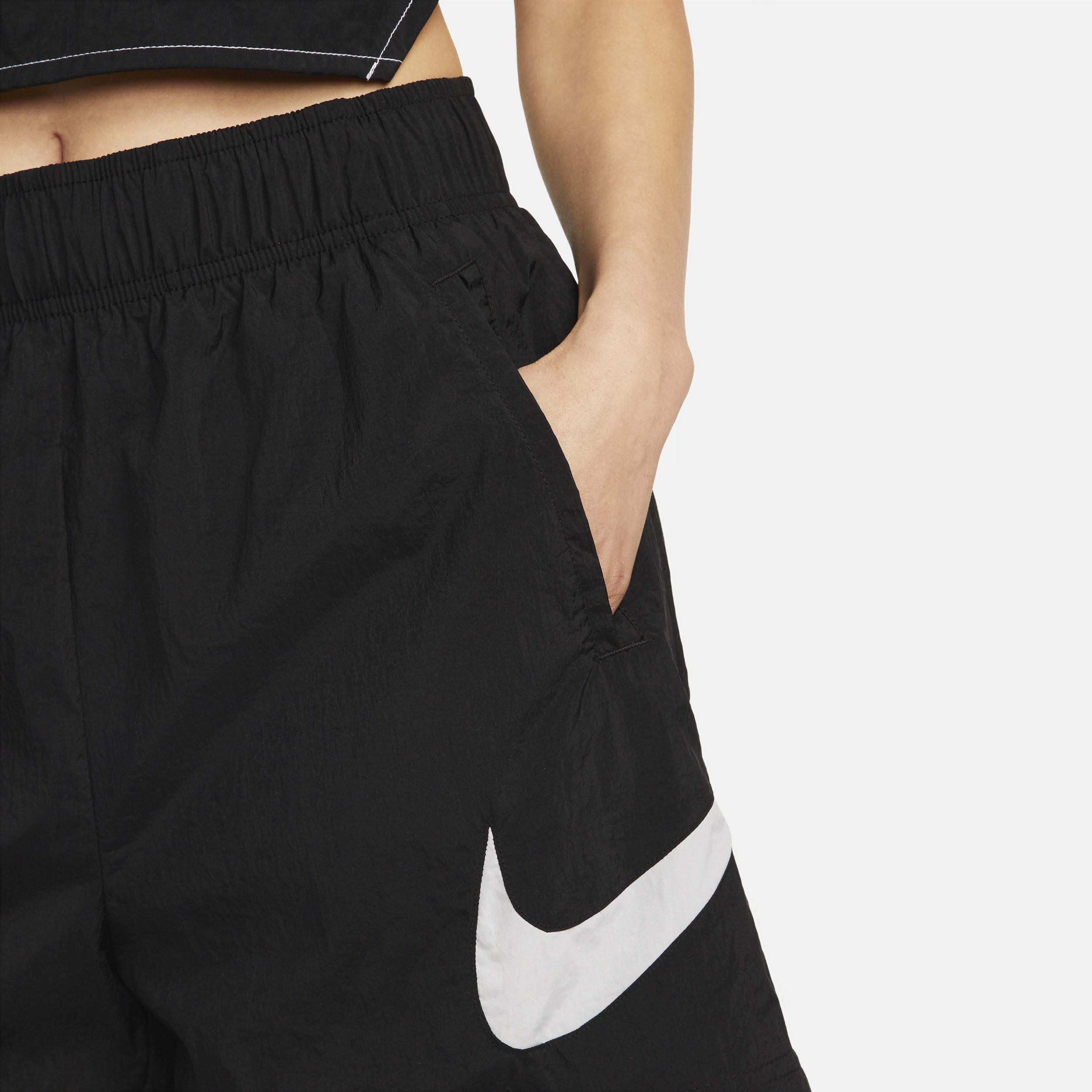 Womens Nike Sportswear Essential Woven High-Rise Shorts | DM6247-010 Product Image