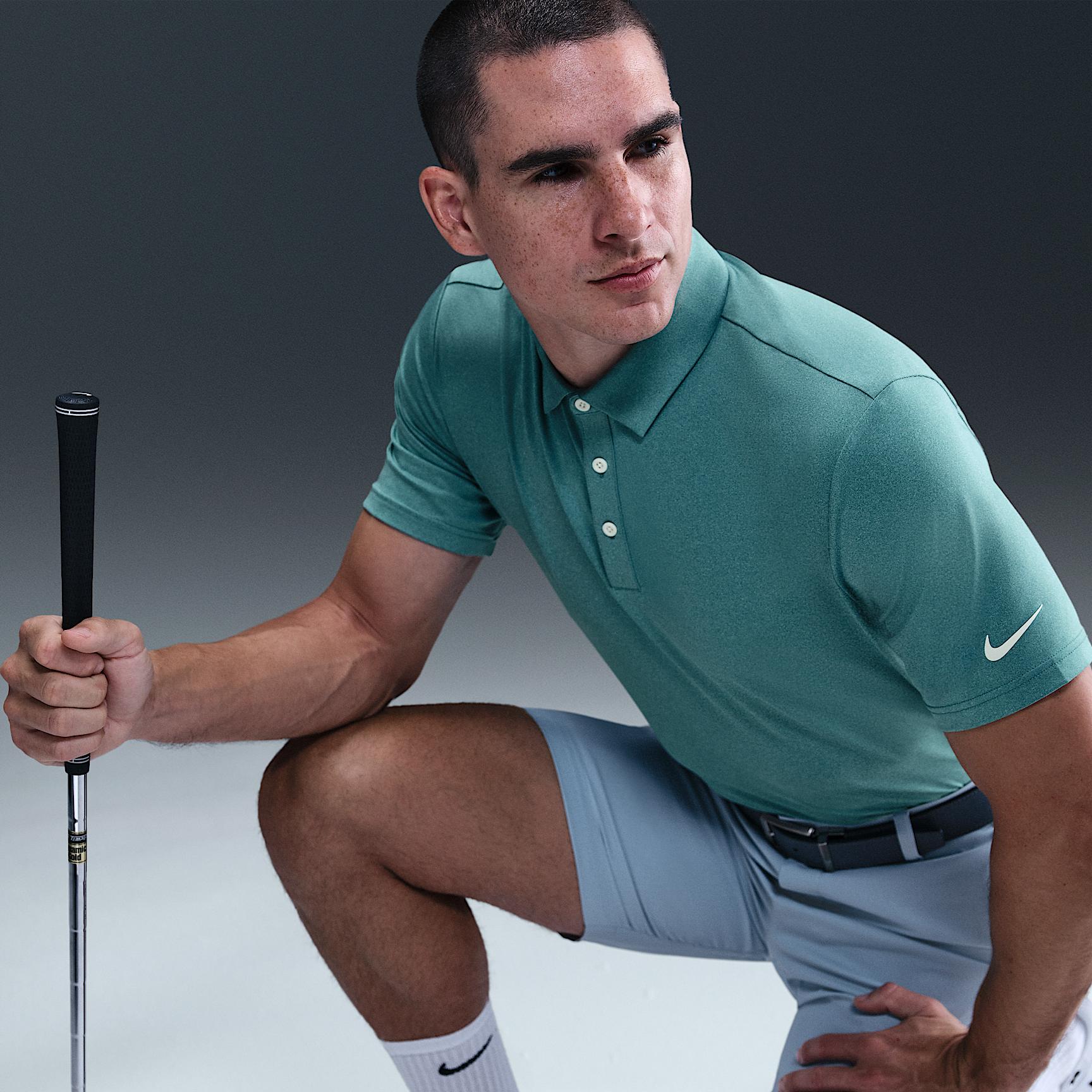 Nike Mens Tour Dri-FIT Heathered Golf Polo | FZ7489-379 Product Image