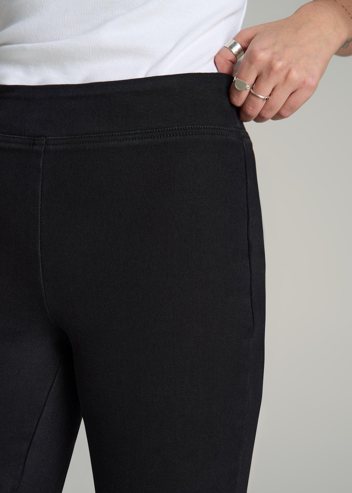 Chloe Pull-on Flare Jeans for Tall Women in Washed Black Female Product Image