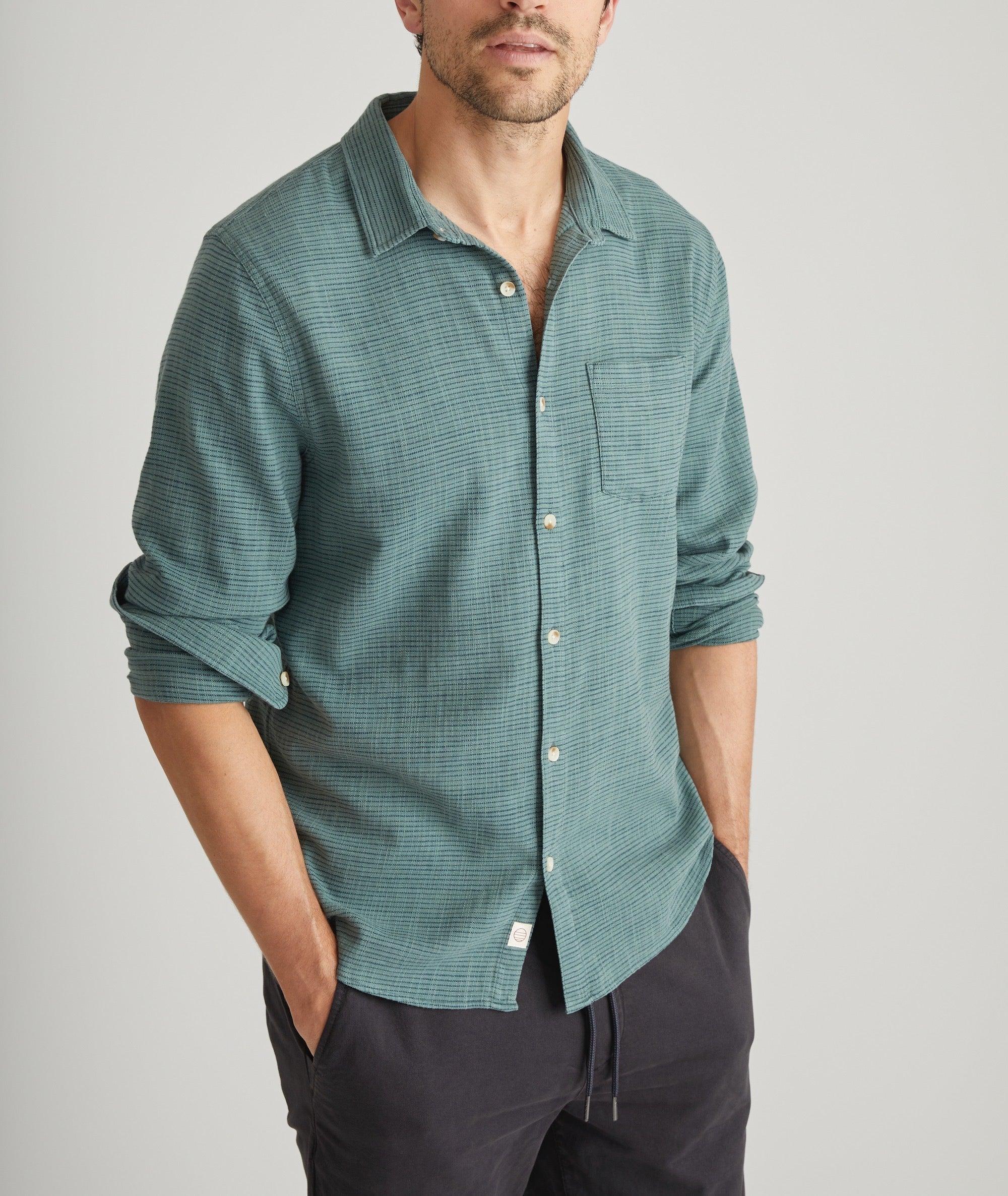 Stretch Selvage Long Sleeve Shirt Product Image