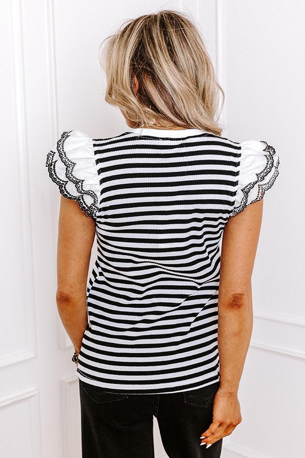Country Club Charm Stripe Top Product Image