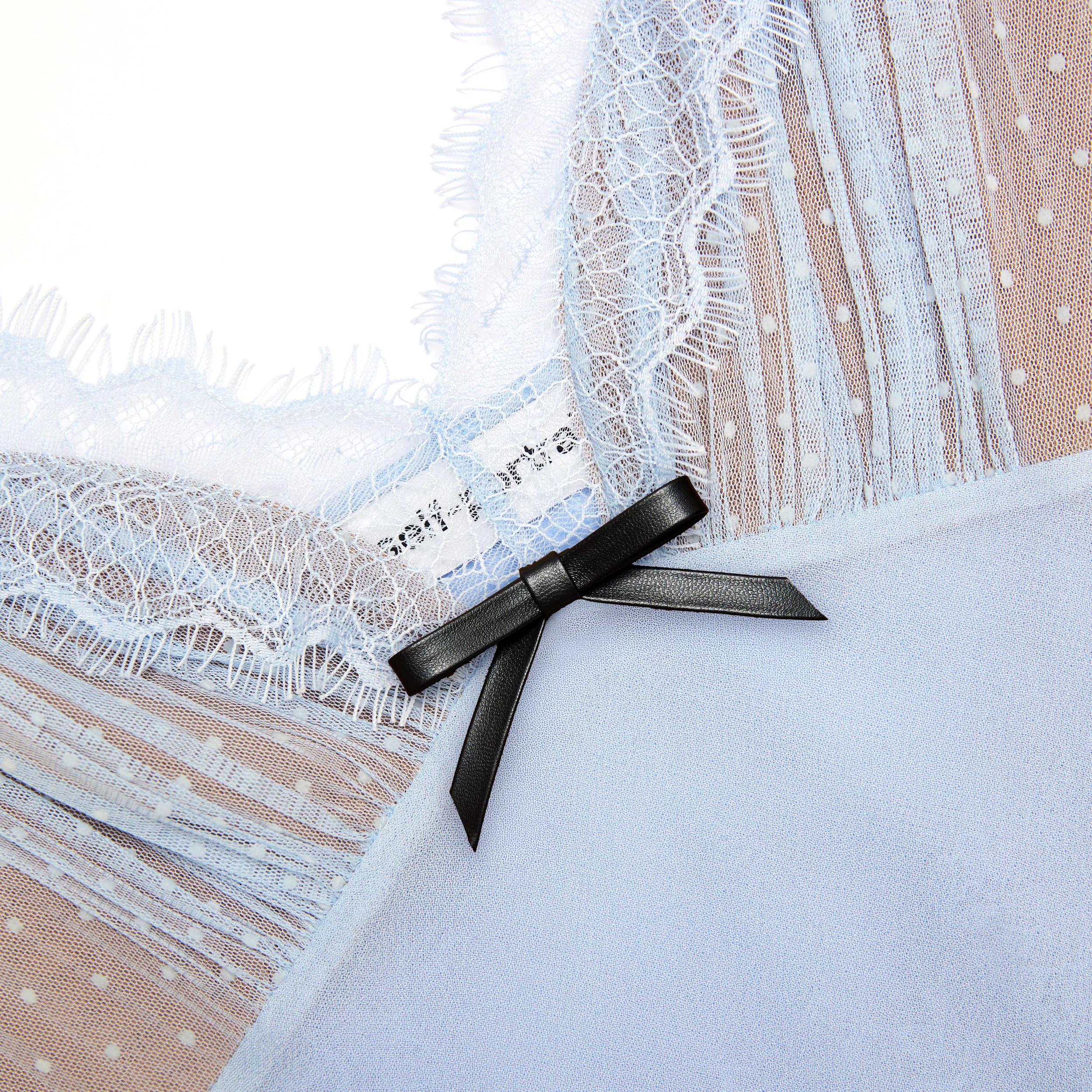 Blue Strappy Georgette Maxi Dress Product Image