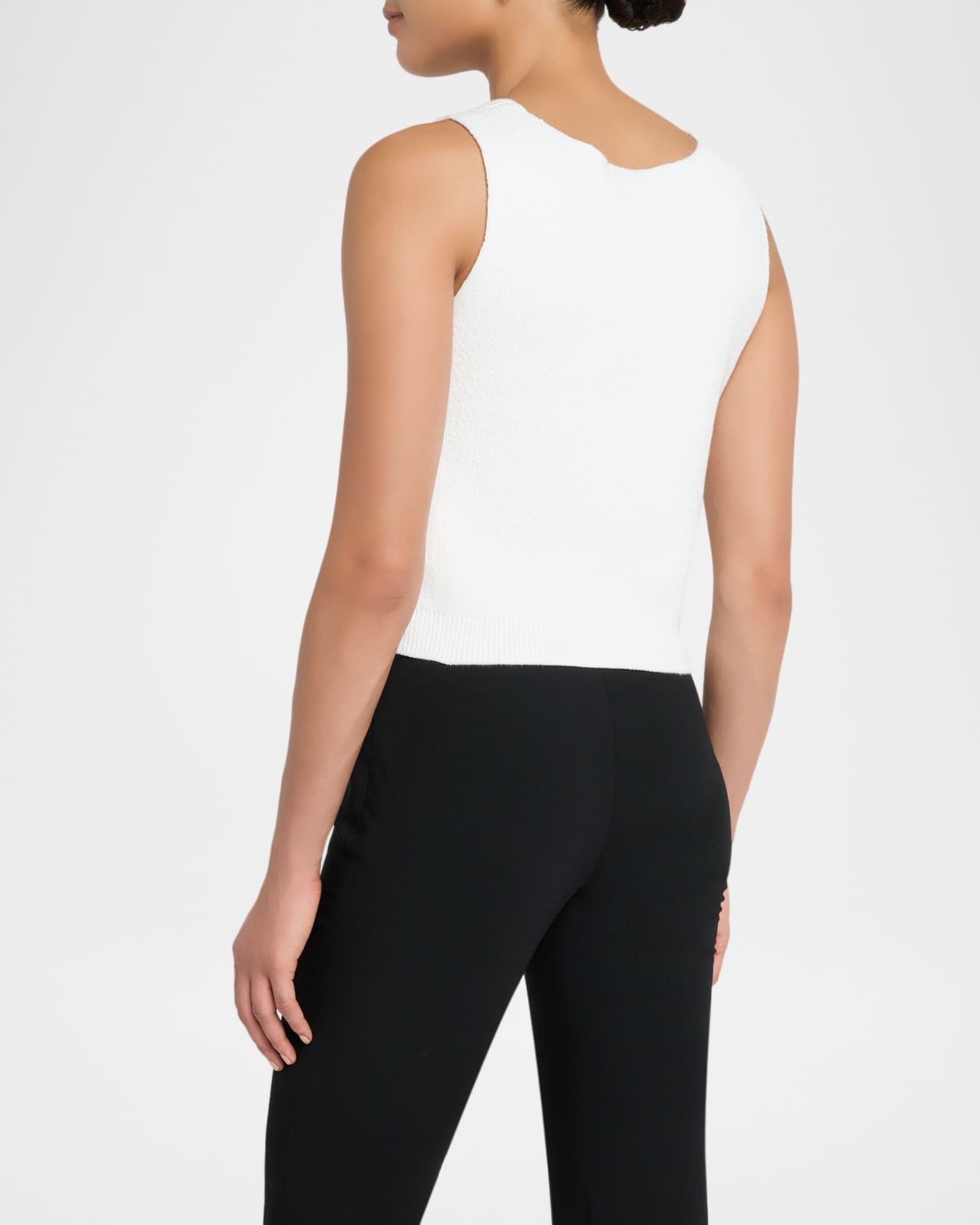 Rib-Knit Scoop-Neck Shell Product Image