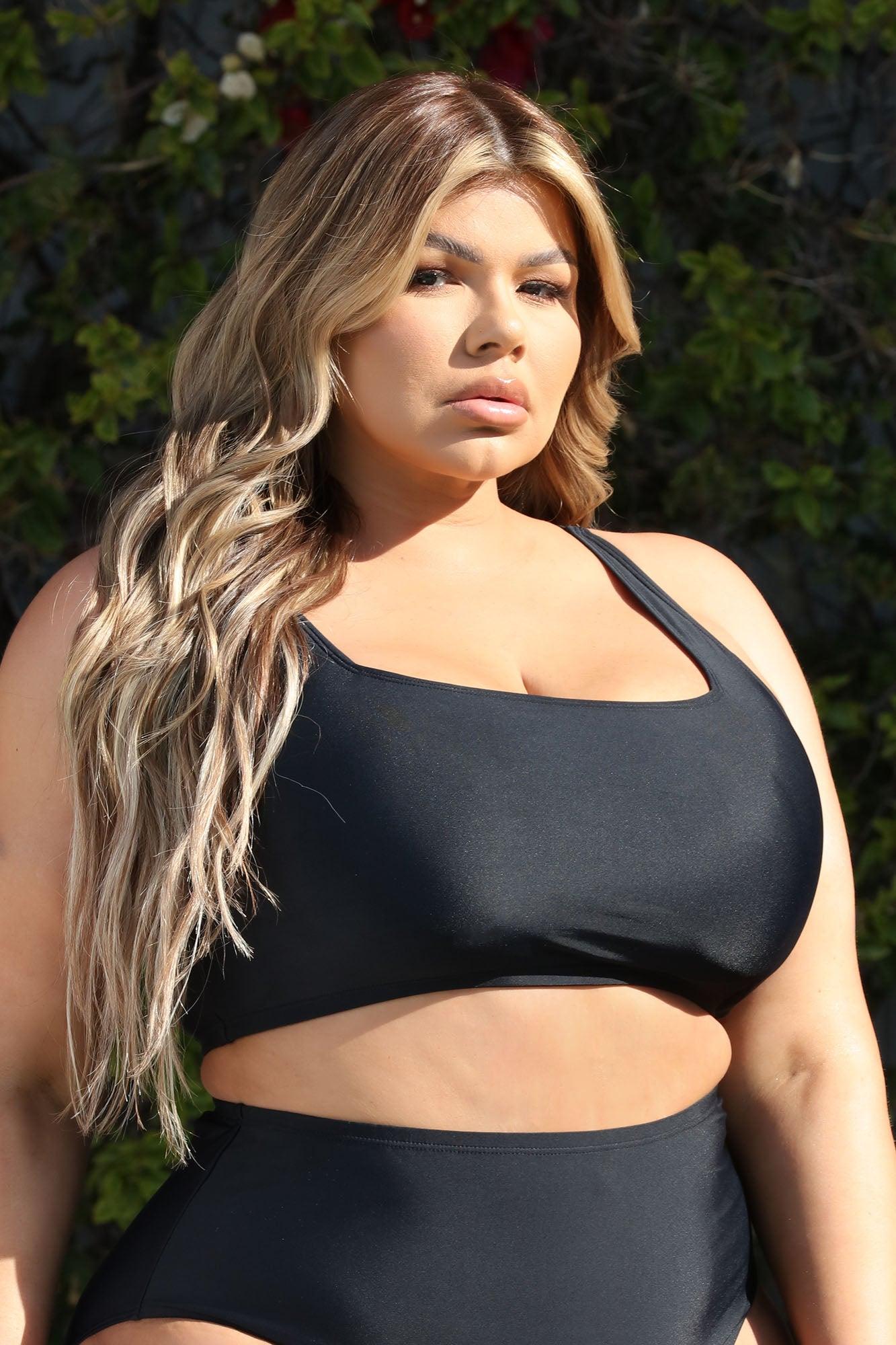 Maui Mix And Match Tank Bikini Top - Black Product Image