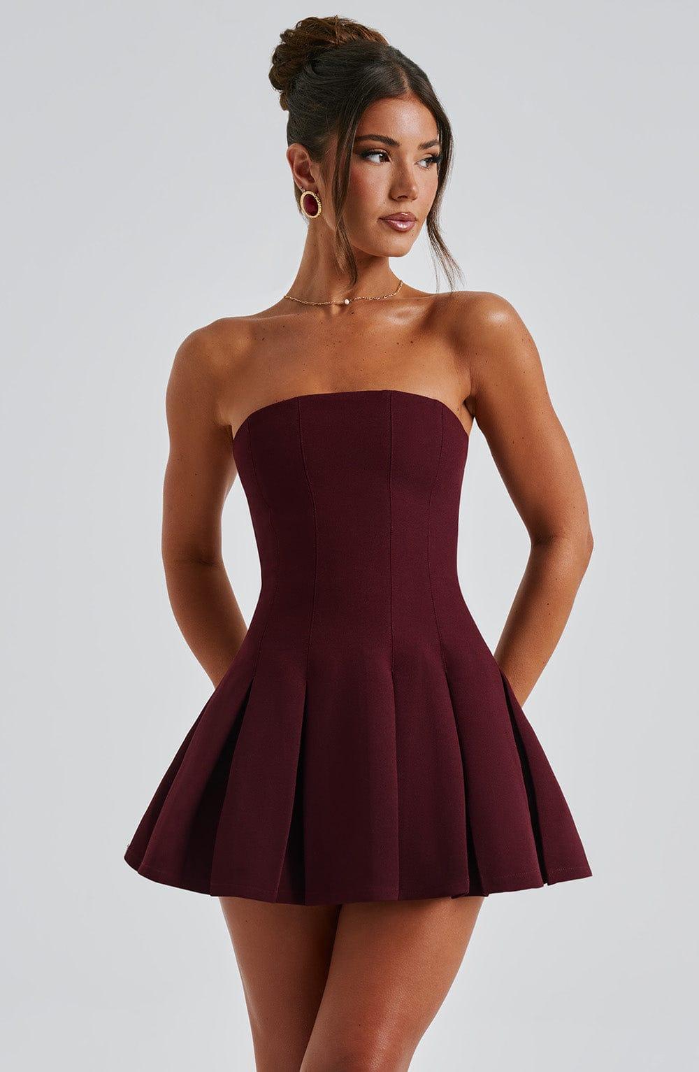 Bryony Mini Dress - Cherry Lacquer Product Image