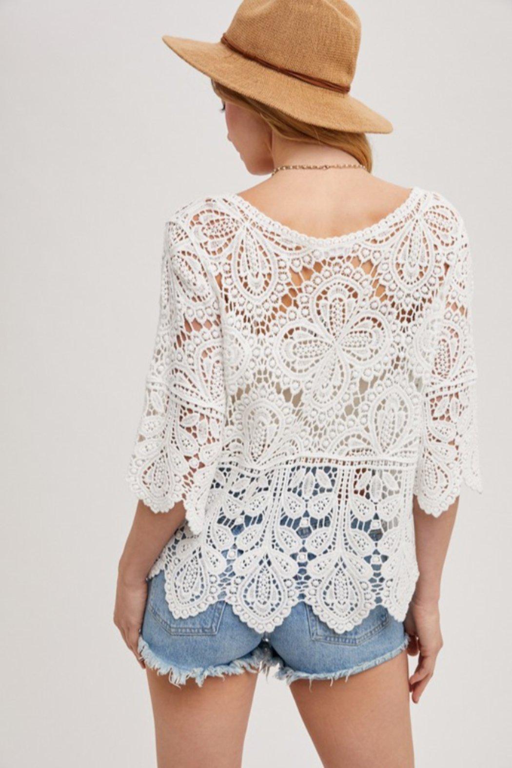 Crochet Lace Top Product Image
