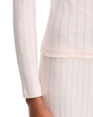 Pointelle Long Sleeve Top Product Image