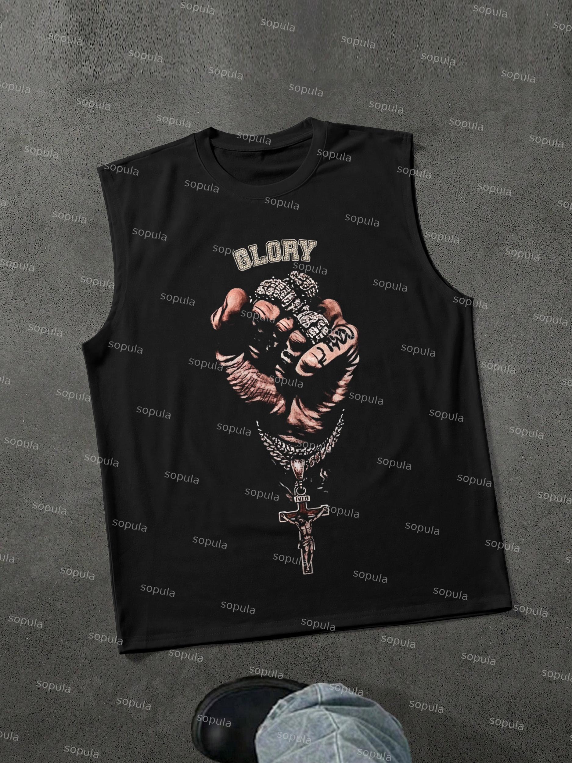 Child Of God Prayer Print Cotton T-shirt Product Image