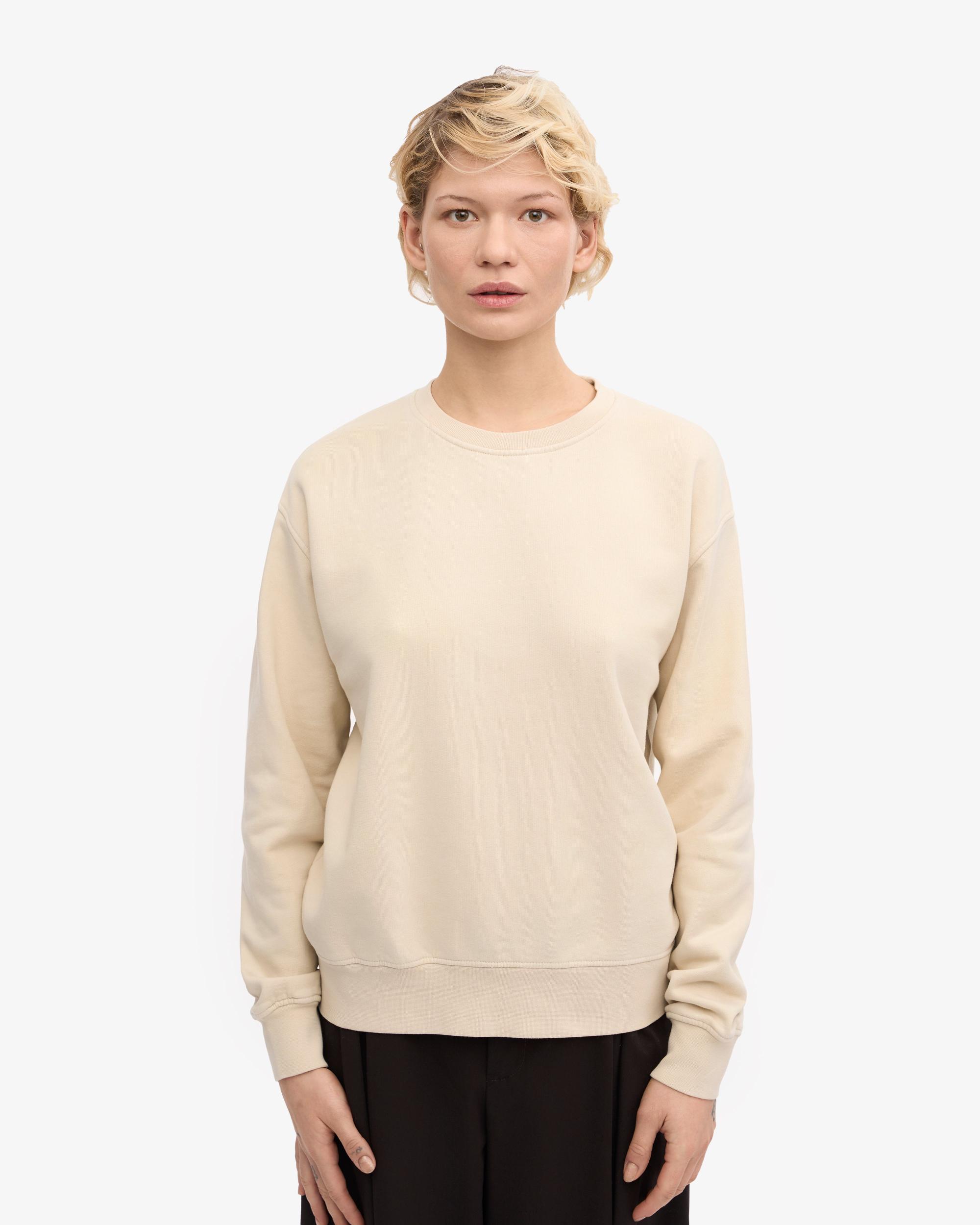Women Classic Organic Crew - Ivory White Product Image