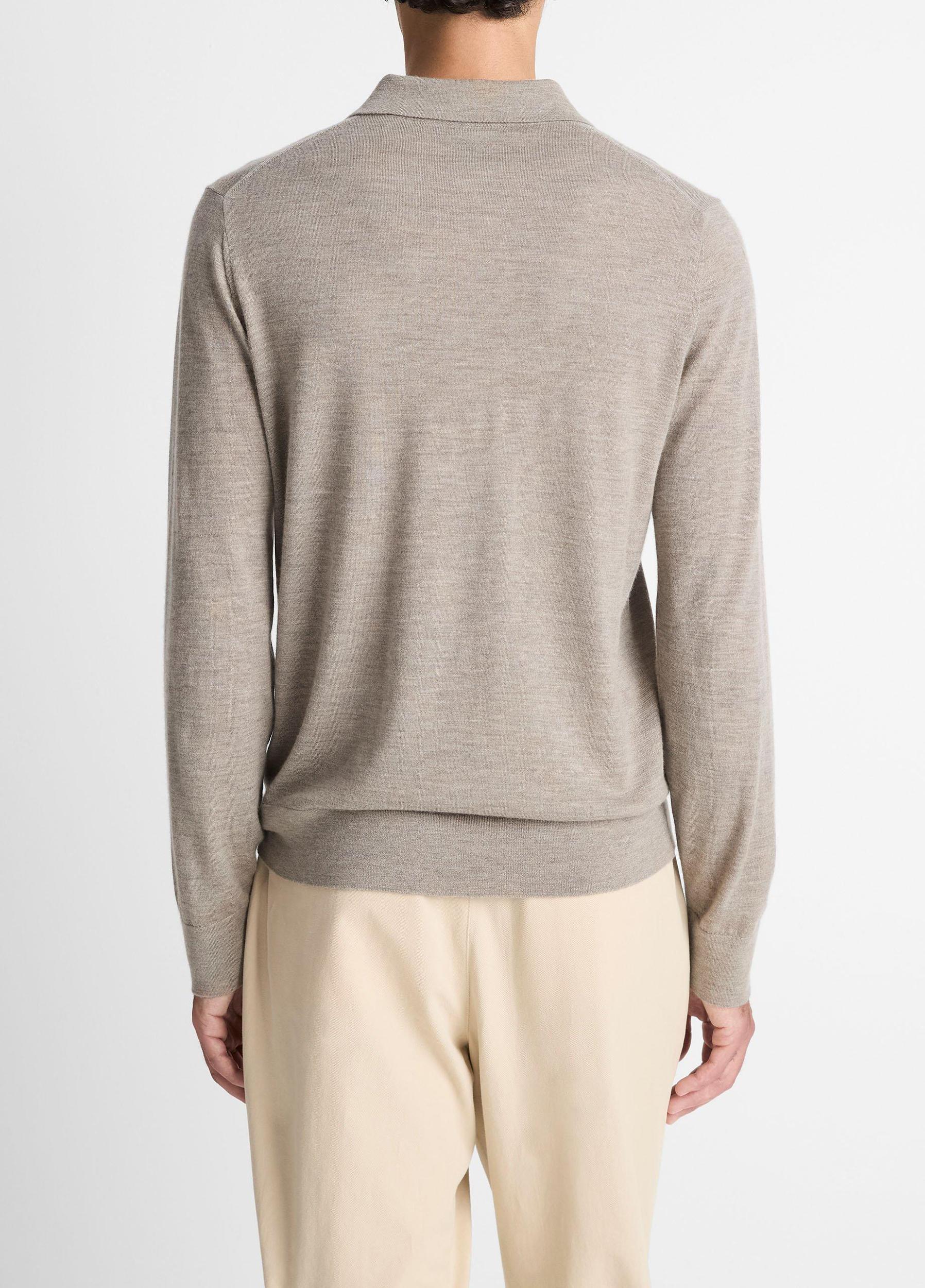 Featherweight Merino Wool-Cashmere Polo Sweater Product Image