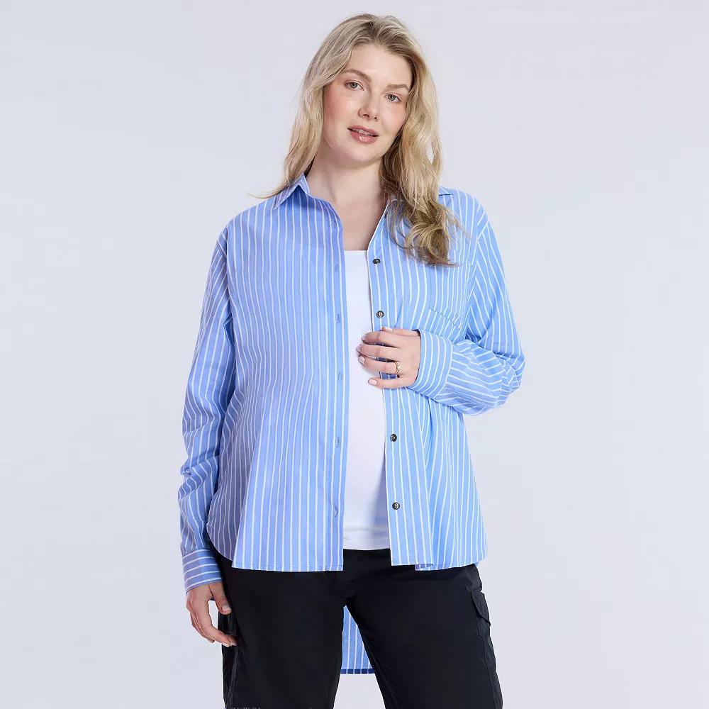 Maternity Motherhood® Poplin Shirt, Women's,  Product Image