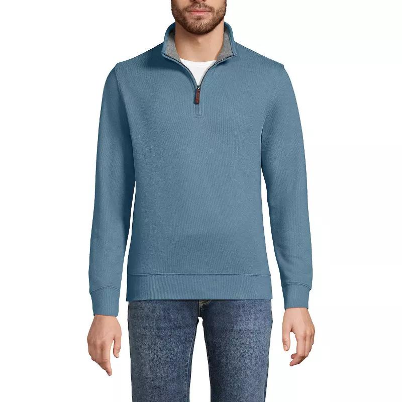 Big & Tall Lands' End Bedford Classic-Fit Ribbed Quarter-Zip Sweater, Men's,  Product Image
