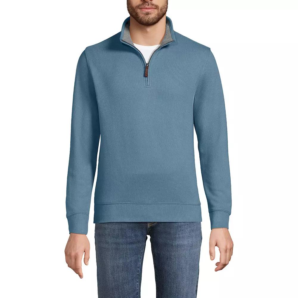 Big & Tall Lands' End Bedford Classic-Fit Ribbed Quarter-Zip Sweater, Men's,  Product Image
