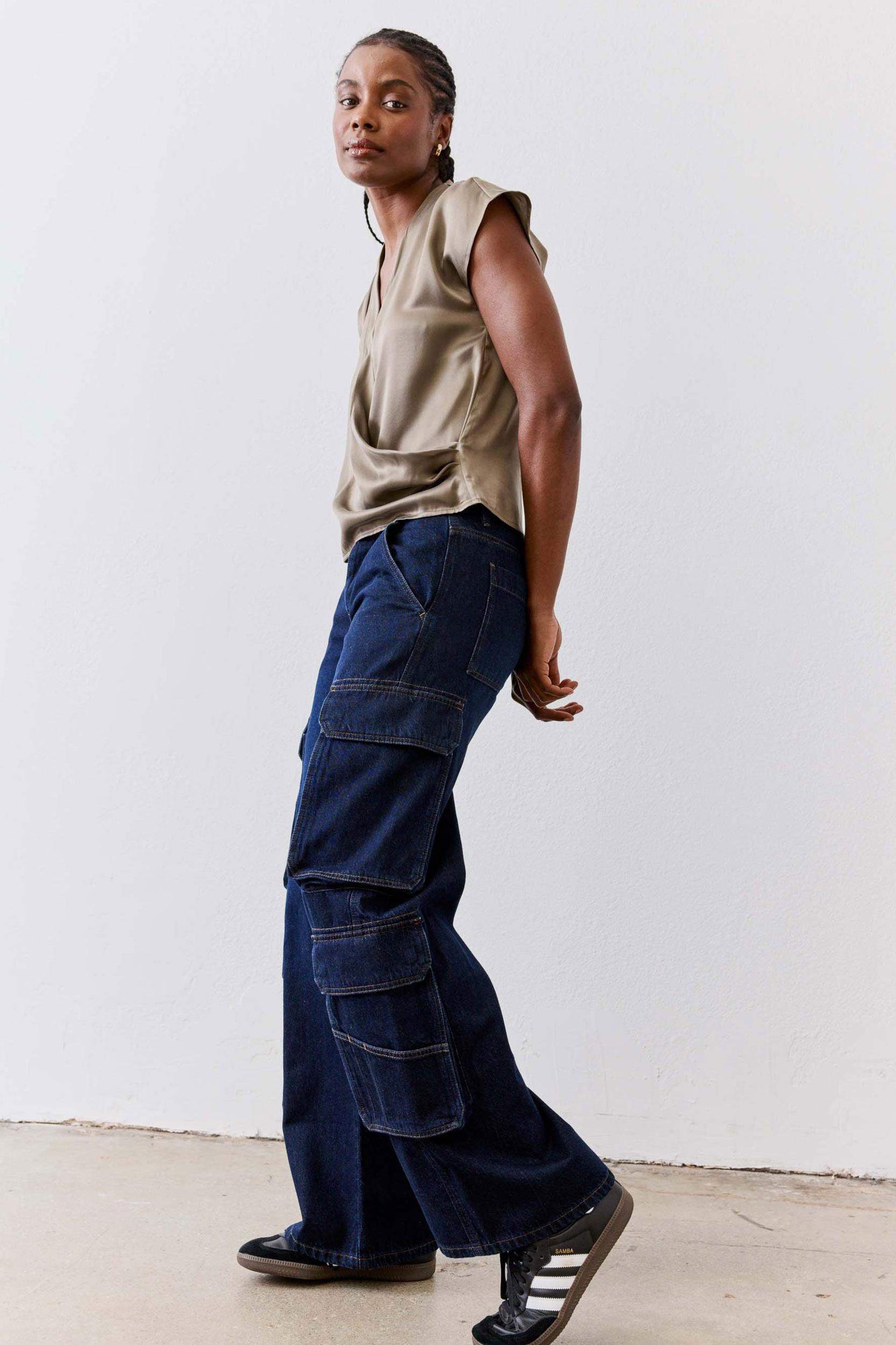 The Petite Off Duty Cargo Jeans Product Image