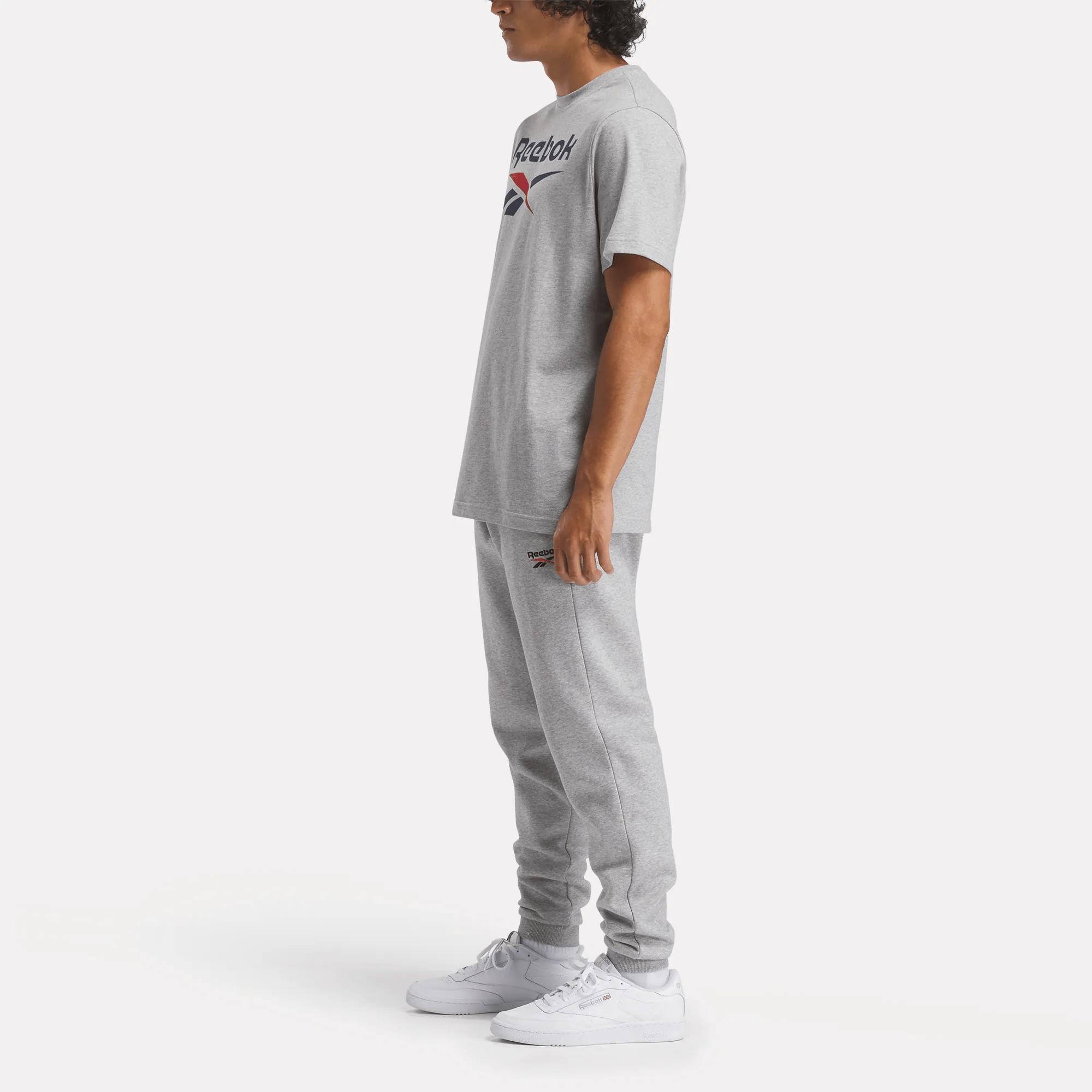 Men's Reebok Identity Big Stacked Logo T-Shirt Male Product Image