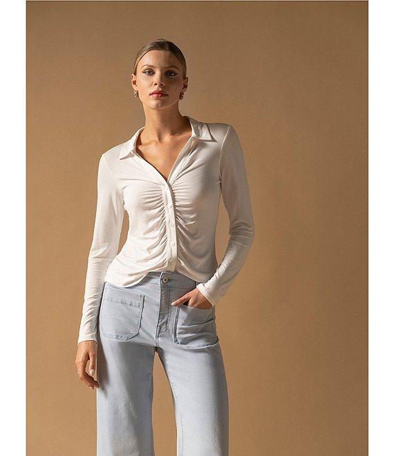 Sanctuary The Marine Denim Mid Rise Wide Leg Cropped Pant Product Image