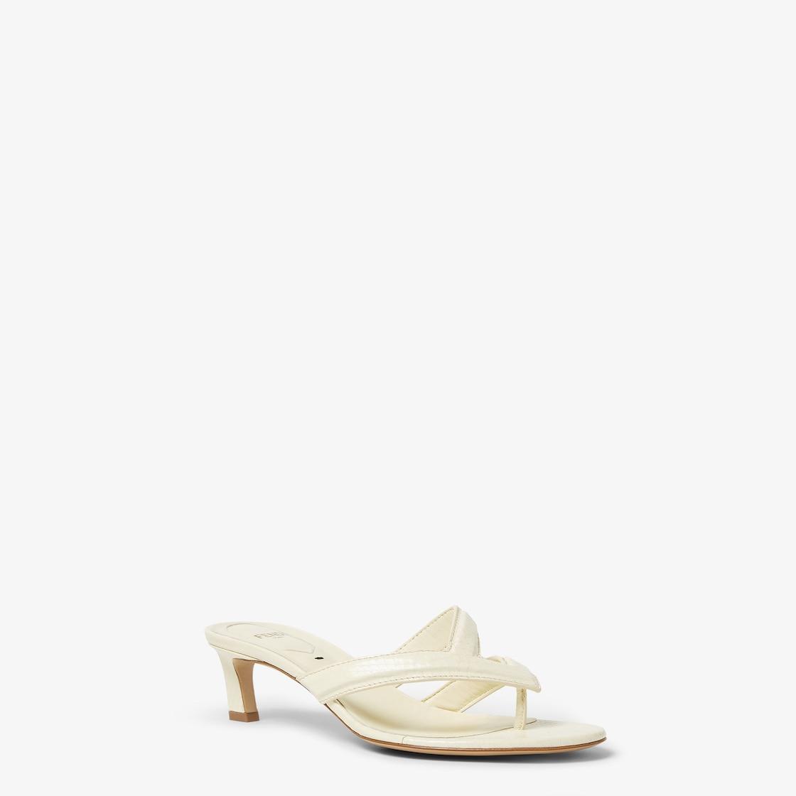 Fendi FlingYellow ayers medium-heeled thong sandals Product Image